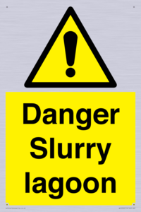 Danger Slurry lagoon